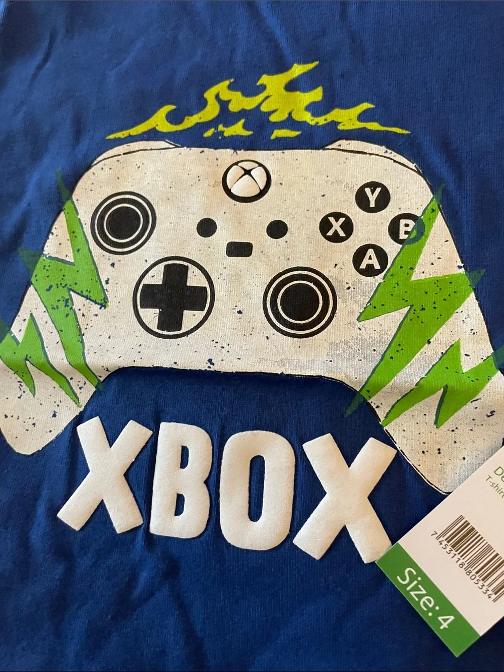 NWT XBox Blue T Shirt Size 4